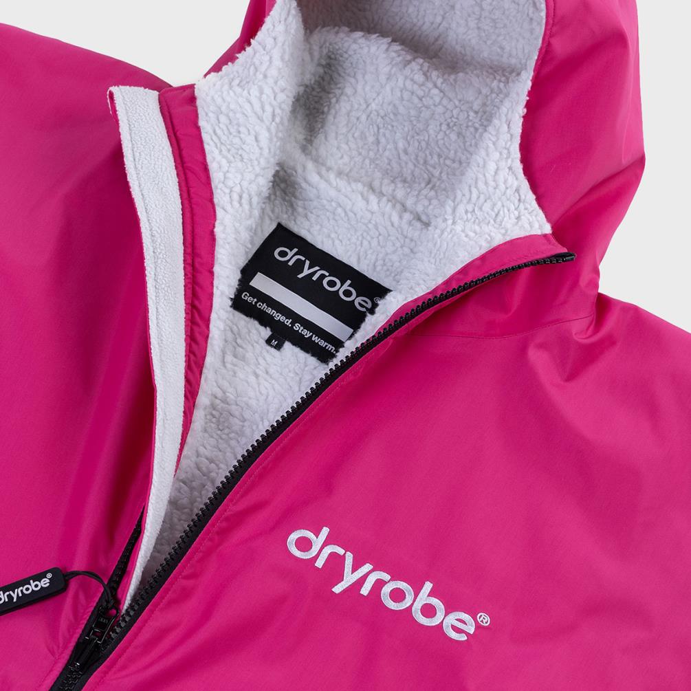 dryrobe Advance Long Sleeve Changing Robe - Pink / Light Grey Extra Image 4